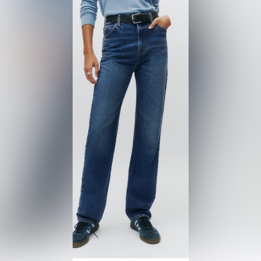 REFORMATION Abby High Waisted Straight Cut Jeans